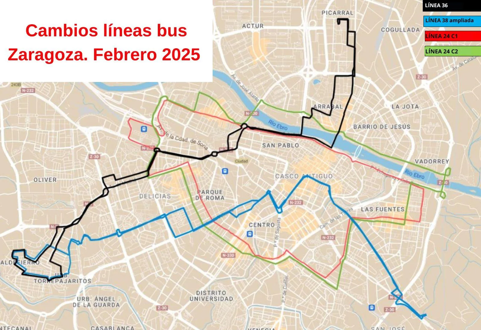 Plano Líneas 24 C1 y 24 C2