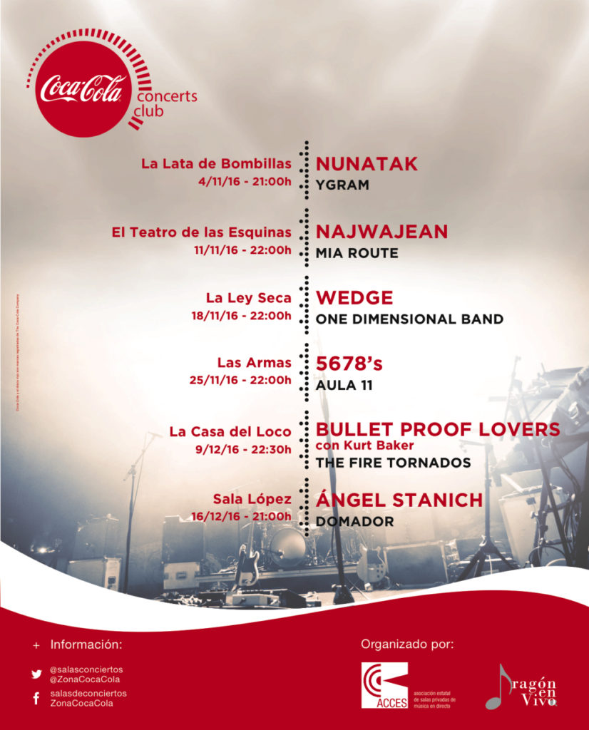 Zaragozala coca cola concerts club zaragoza 2016
