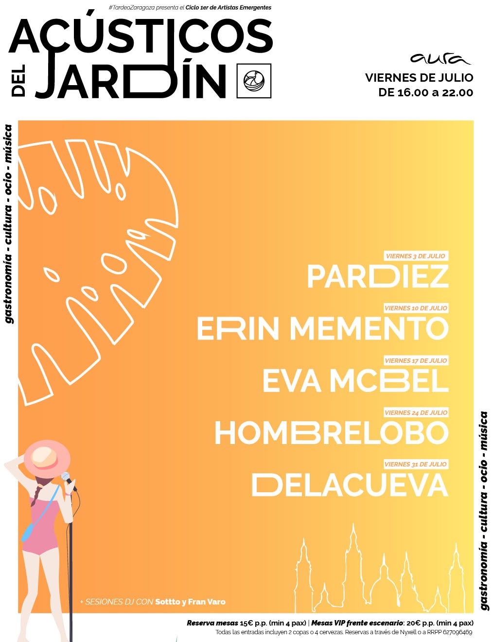 Los Acústicos Del Jardín Con Tardeo Zaragoza Zaragozala Qué Hacer En Zaragoza
