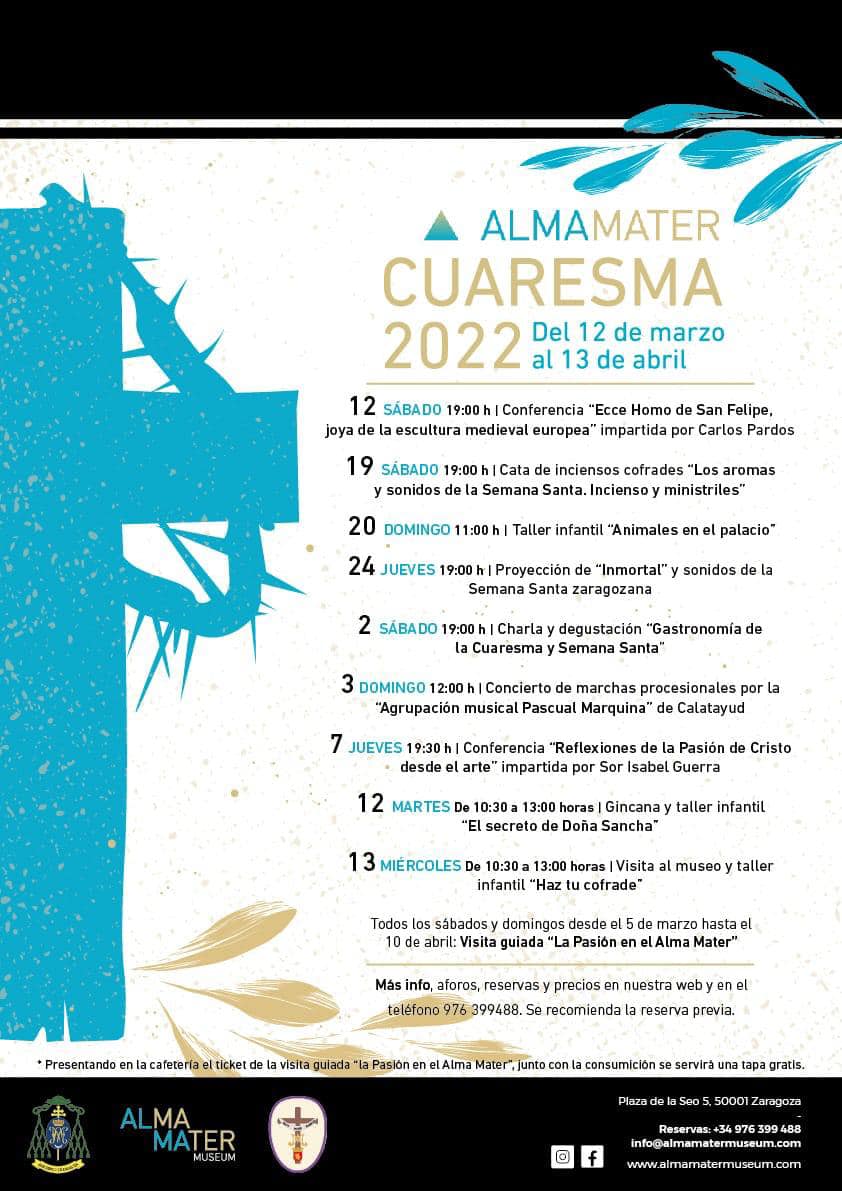  Actividades De Cuaresma En Alma Mater Zaragoza Zaragozala   Qué Hacer En Zaragoza
