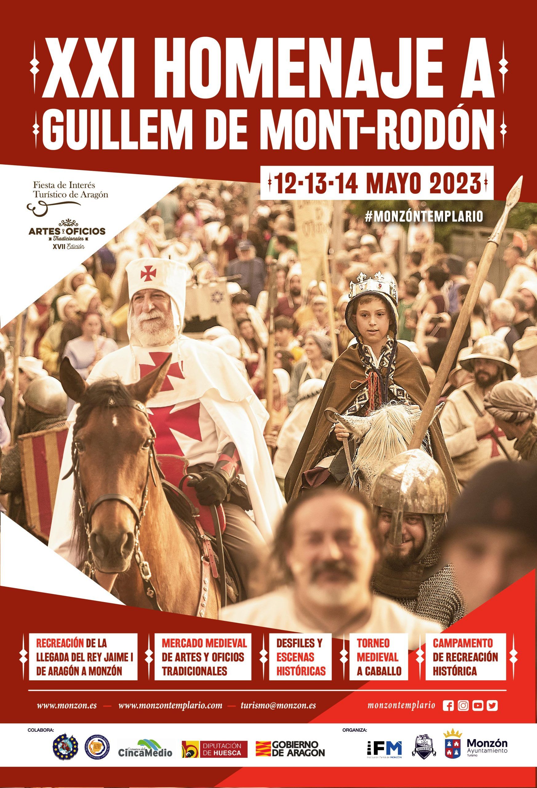 homenaje a guillem de mont-rodón 2023 en monzón