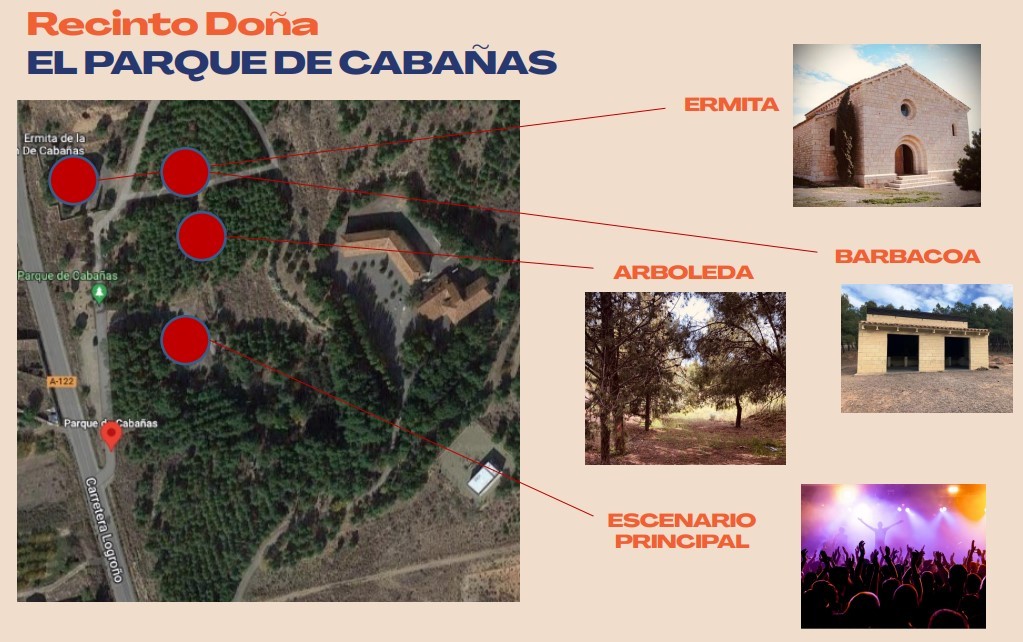 mapa recinto festival doña 2022