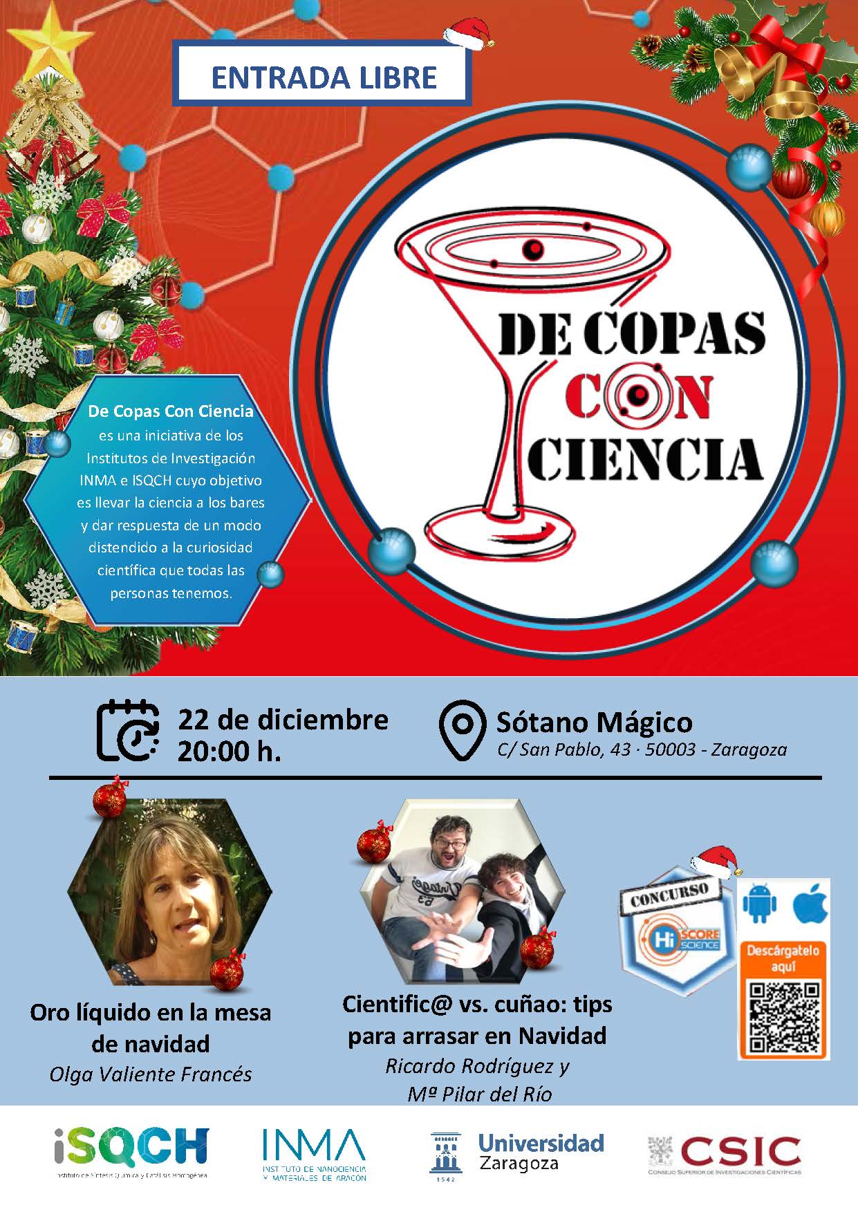 Especial de Copas Con Ciencia Edición Navidad Zaragozala Qué Hacer En Zaragoza
