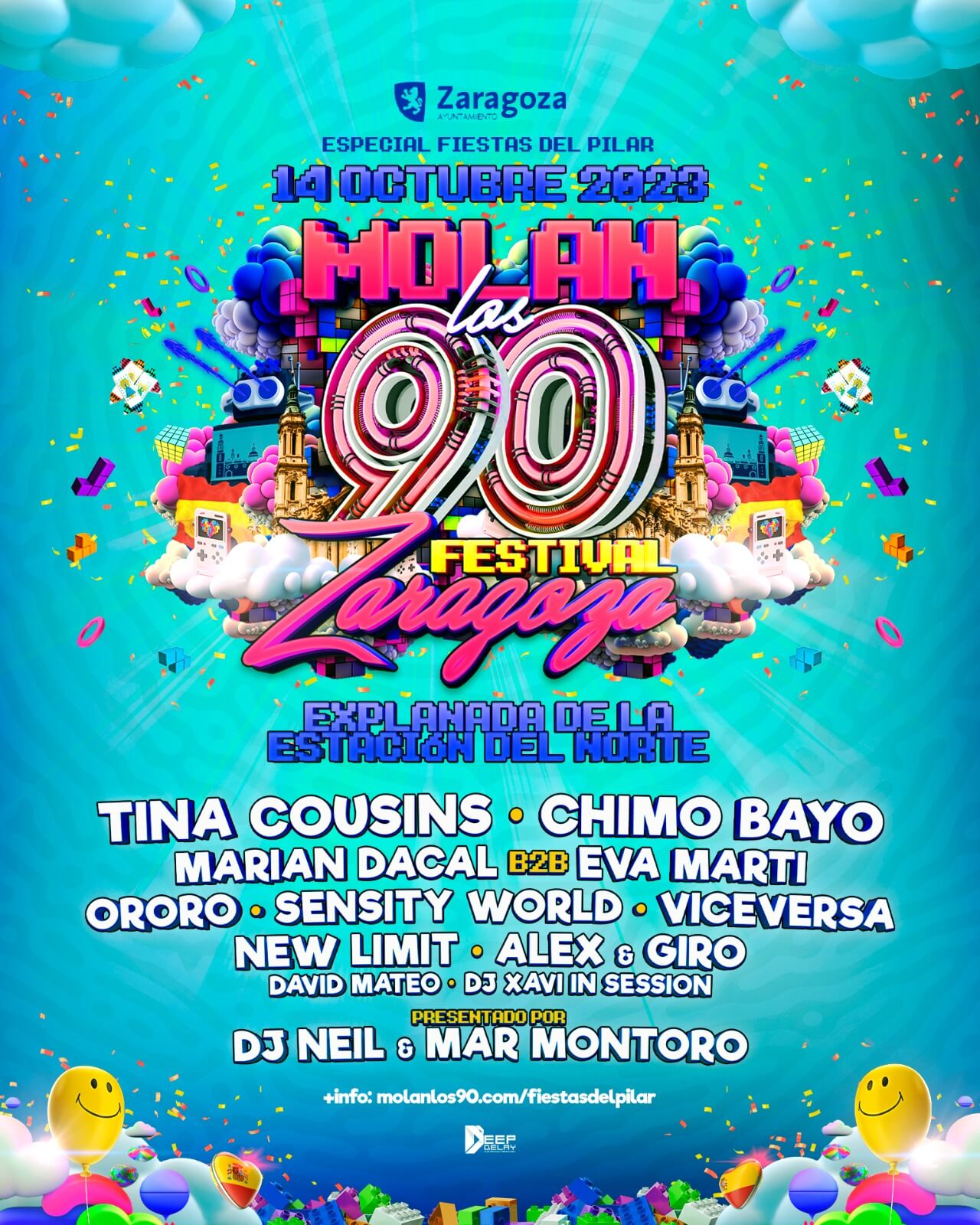 Molan Los 90 La Fiesta Remember De Las Fiestas Del Pilar 2023 Zaragozala Qué Hacer En Zaragoza