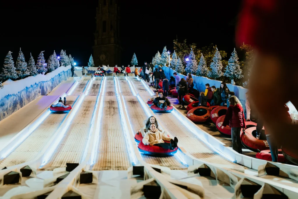 trineos navidad plaza del pilar