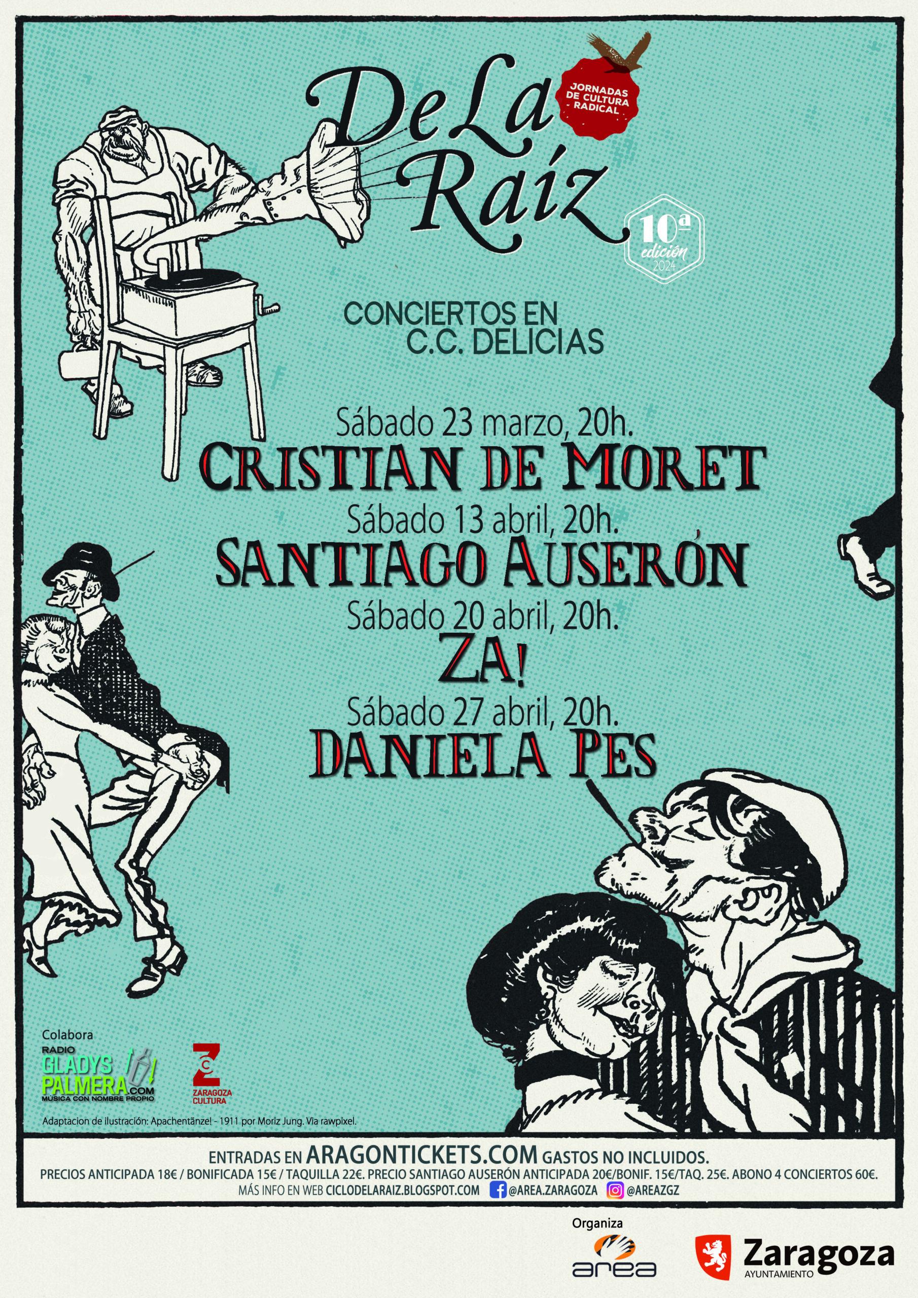 Ciclo De La Raiz 2024 El Ciclo De La Raíz Celebra Su Décimo Aniversario Con Los Conciertos De Cristian De Moret Santiago Auserón Za Y Daniela Pes Zaragozala Qué Hacer En Zaragoza