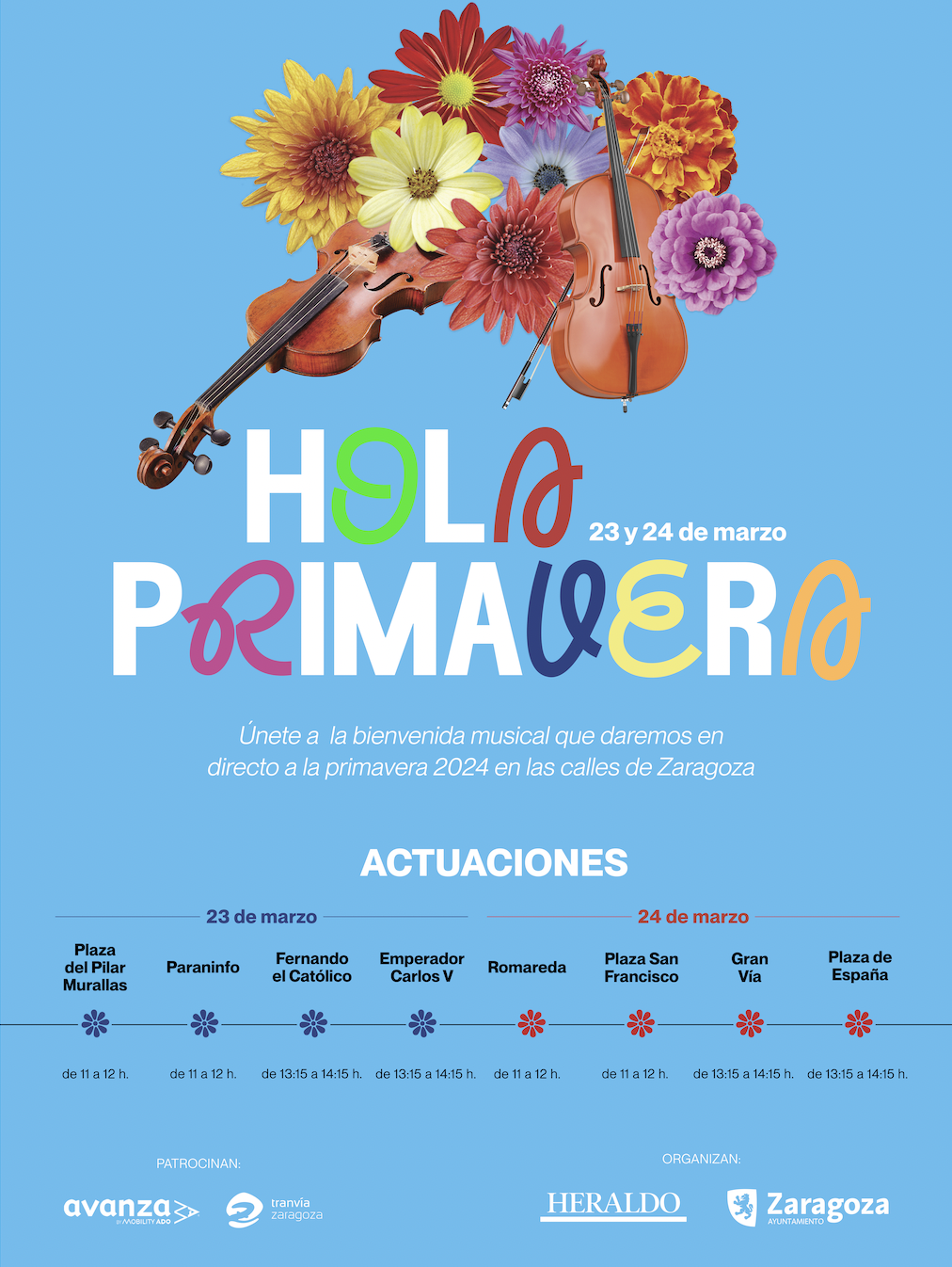Hola Primavera Hola Primavera Zaragoza Da La Bienvenida a La Primavera Con Música Zaragozala Qué Hacer En Zaragoza