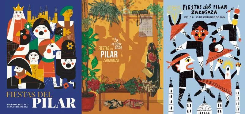 Finalistas Cartel Fiestas Del Pilar 2024