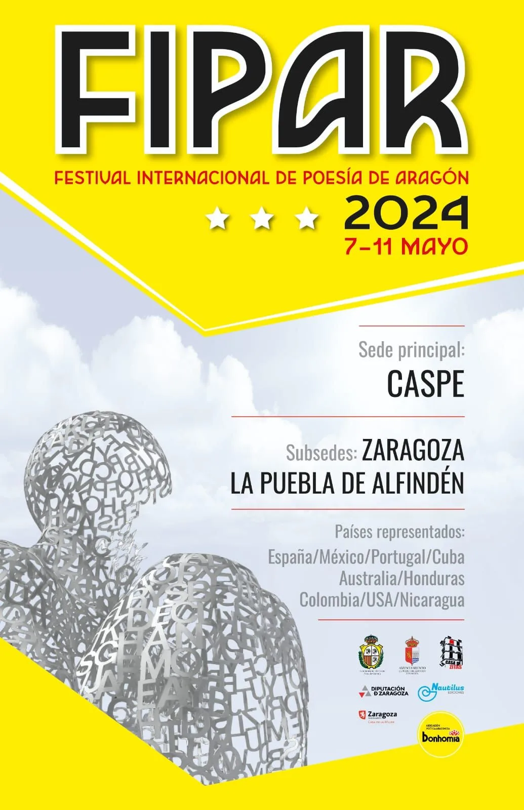 Fipar 2024 El Festival Internacional De Poesía De Aragón Celebra Su Tercera Edición Del 7 Al 11 De Mayo Zaragozala Qué Hacer En Zaragoza