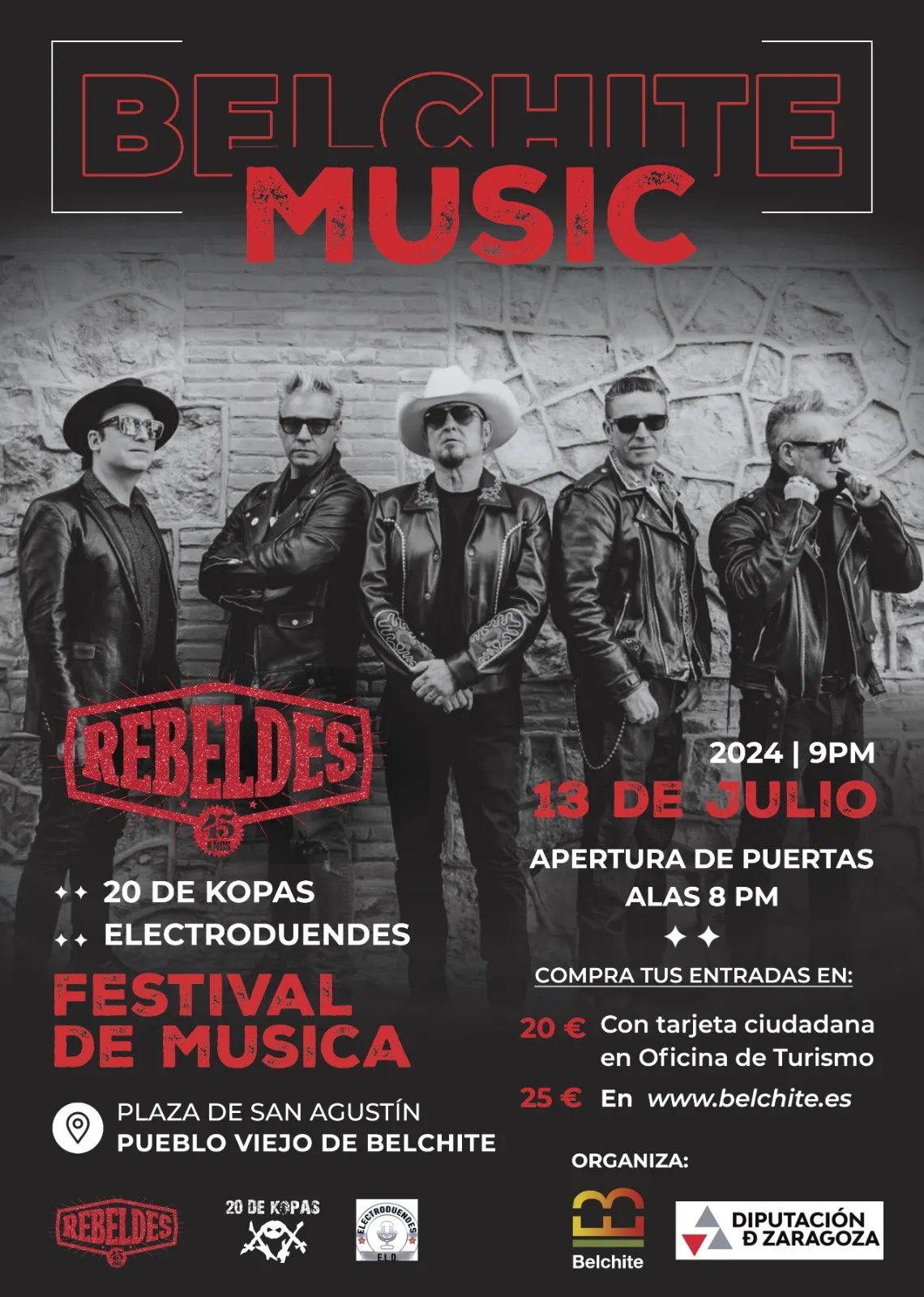 Los Rebeldes Actuarán En El Pueblo Viejo De Belchite Zaragozala Qué Hacer En Zaragoza