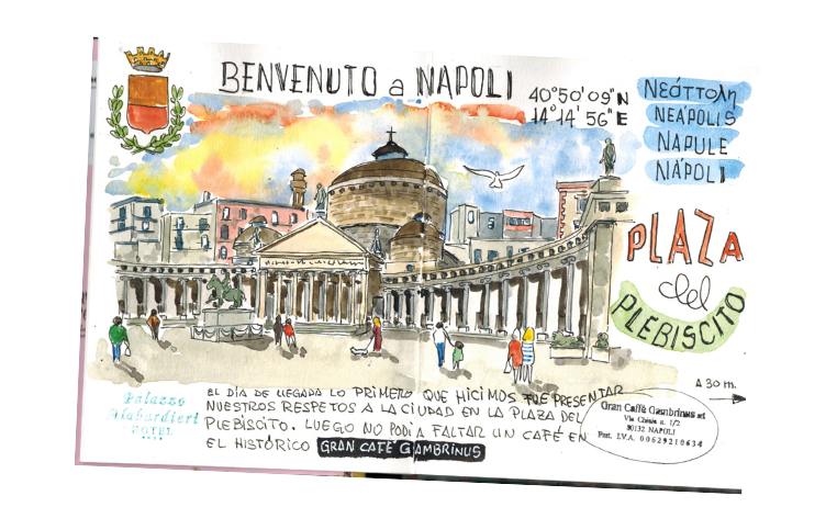 Exposición cuadernos de viaje de Antonio Maestro Magaz