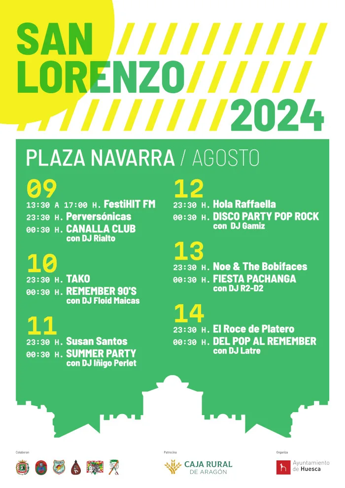 Fiestas San Lorenzo 2024 Plaza Navarra