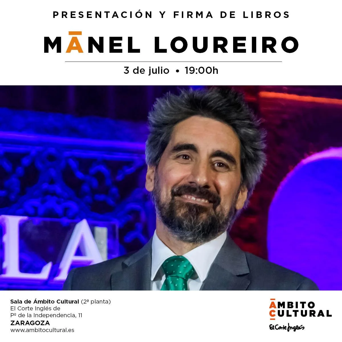  El Escritor Manel Loureiro Cierra La Temporada De Ámbito Cultural Zaragozala   Qué Hacer En Zaragoza