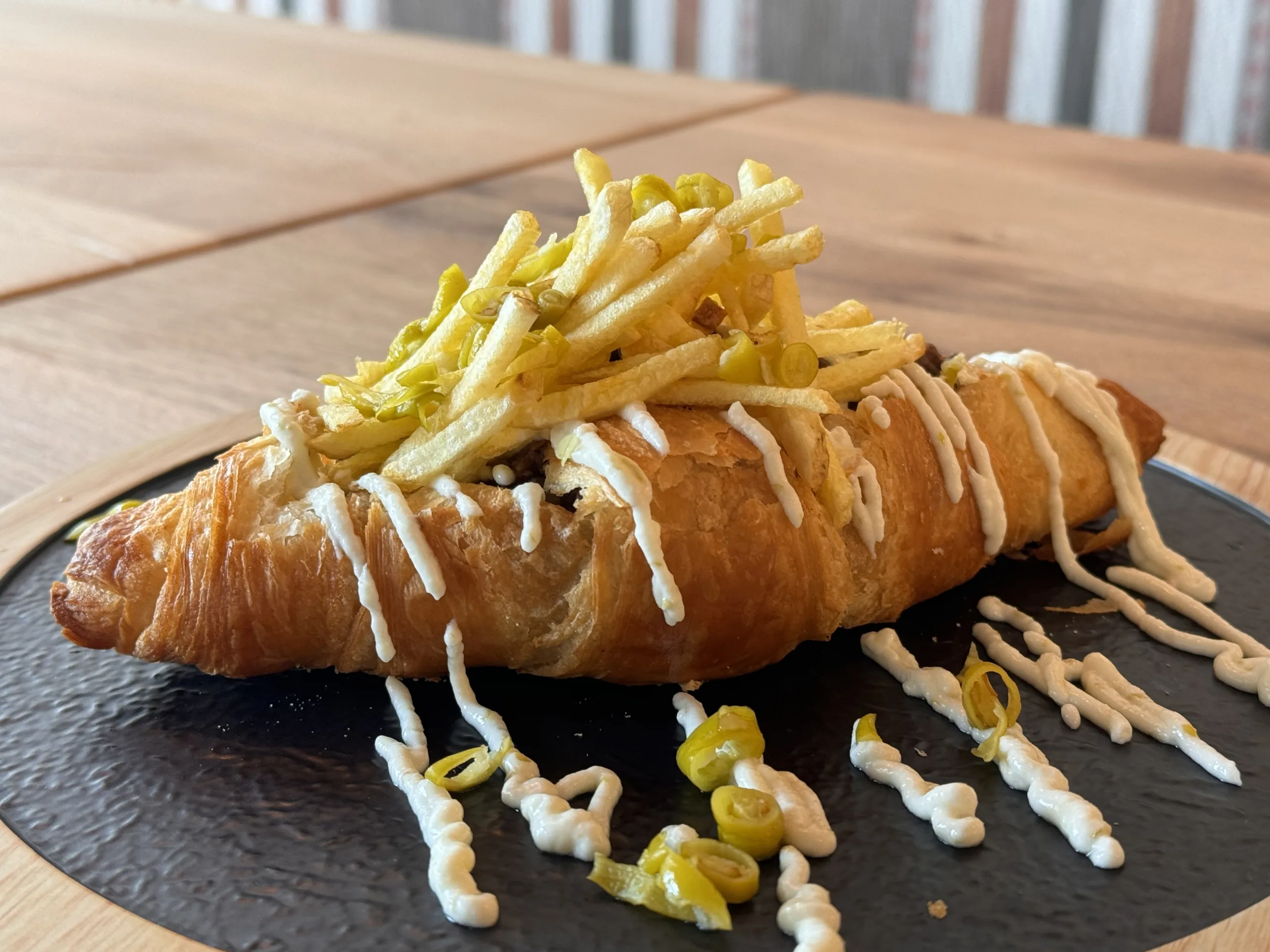 Croissant Ibérico de restaurante Morrofino Zaragoza