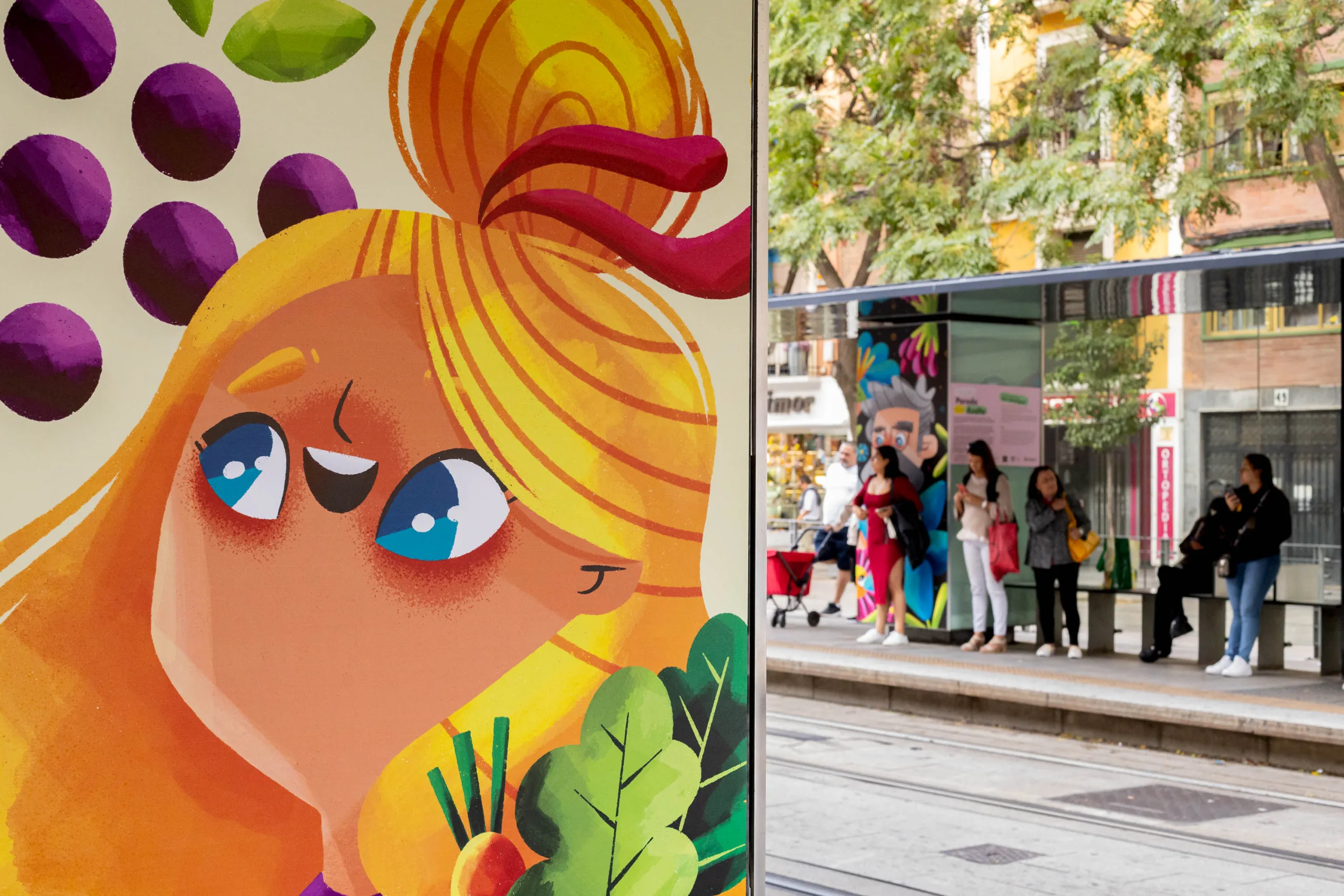 Parada Asalto 2024 Parada Asalto 2024 Arte Urbano En Las Paradas Del Tranvía Zaragozala   Qué Hacer En Zaragoza