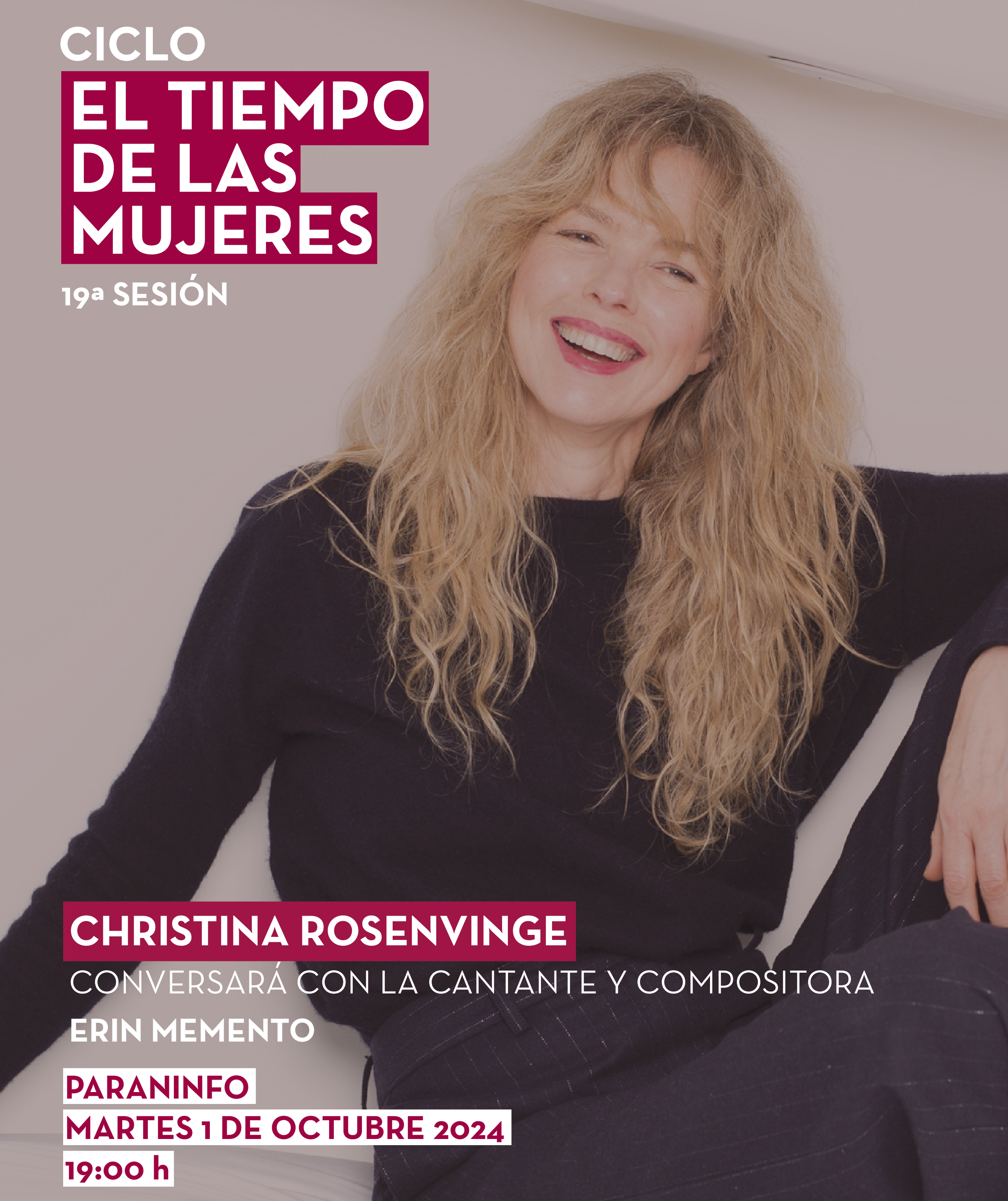 El Tiempo de las Mujeres con Christina Rosenvinge