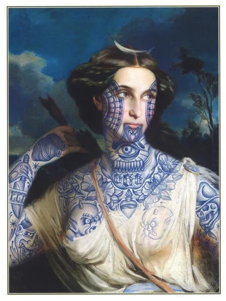 Una De Las Pinturas Clásicas Tatuadas a Lápiz Por Ramon Maiden © Ramon Maiden Ramón Maiden Presenta Su Arte En El Ciclo Encuentros Con En Caixaforum Zaragoza Zaragozala Qué Hacer En Zaragoza