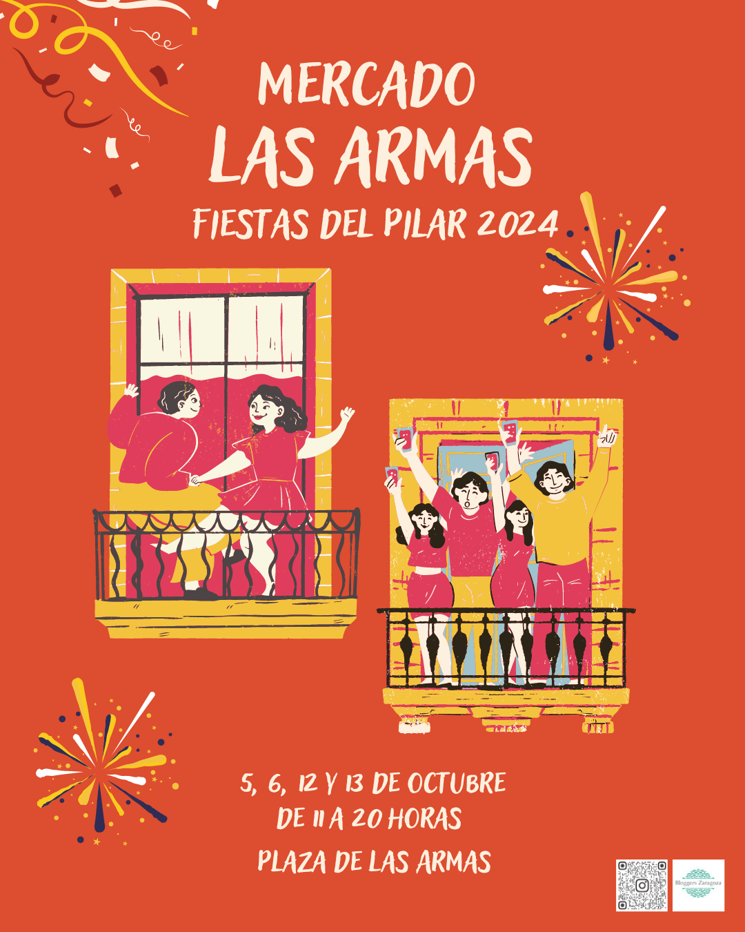 mercado de las armas fiestas del pilar