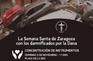 Solidaridad cofradias zaragoza con valencia