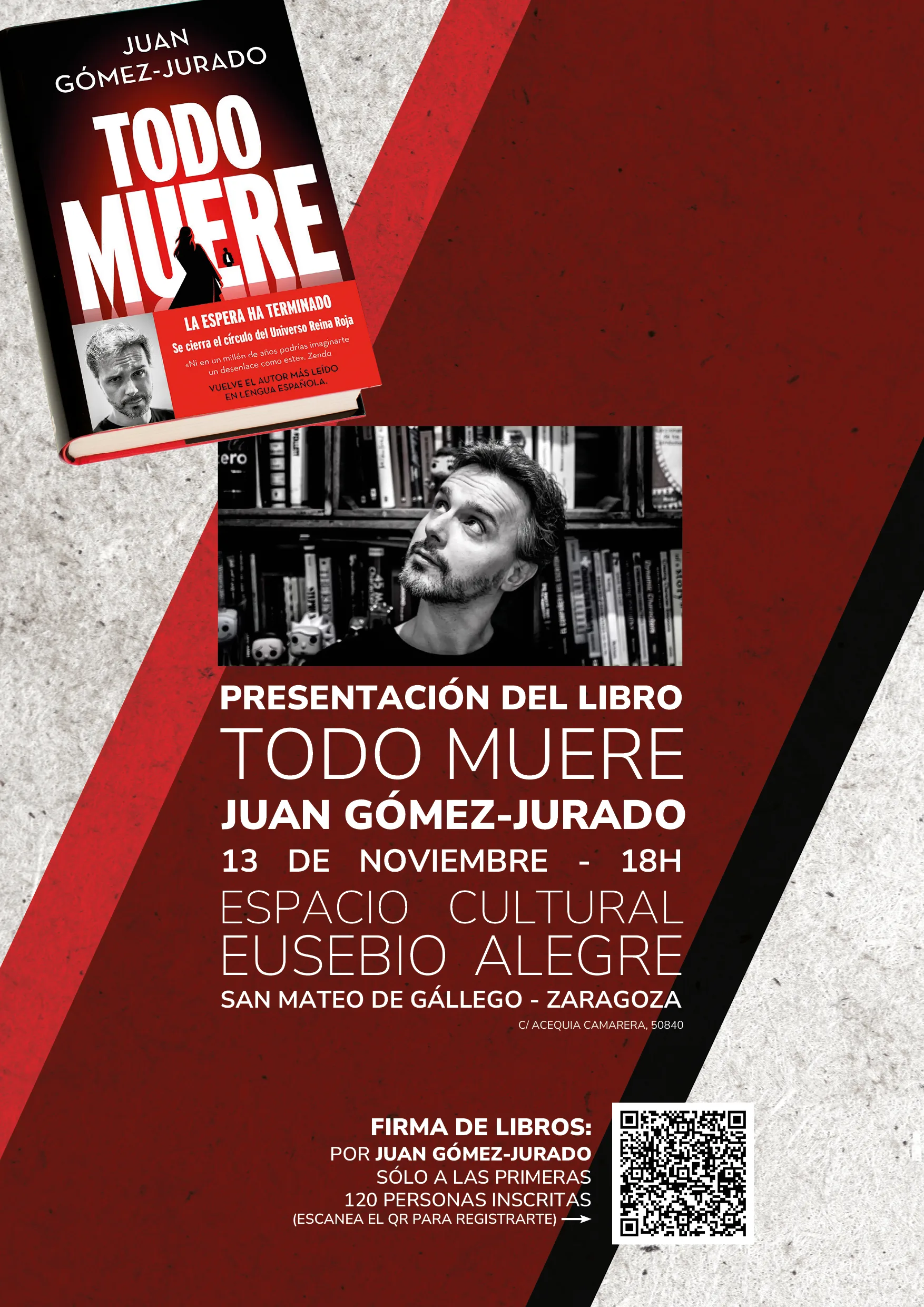 Juan Gomez Jurado San Mateo De Gállego 2024 Juan Gómez Jurado Presenta todo Muere En San Mateo De Gállego Zaragozala Qué Hacer En Zaragoza