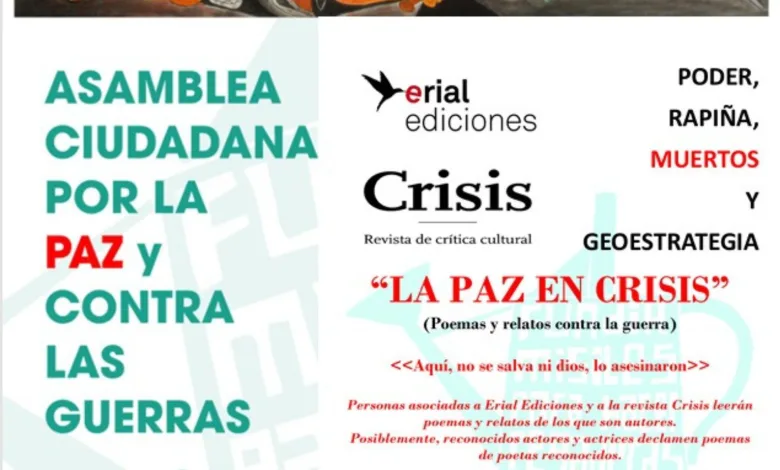 La Paz En Crisis Poemas Relatos Y Arte Contra Las Guerras En El Teatro De La Estación Zaragozala Qué Hacer En Zaragoza