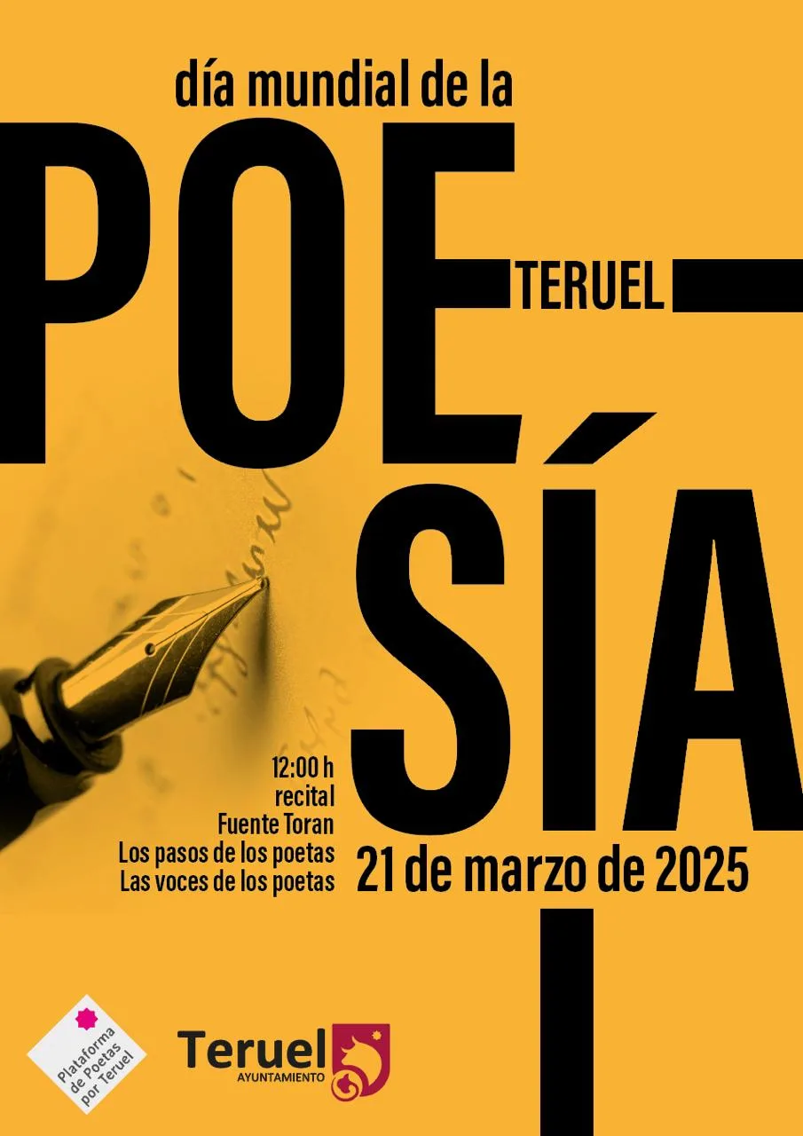  Teruel Celebra El Día De La Poesía 2025 Con Actos En La Calle Zaragozala   Qué Hacer En Zaragoza
