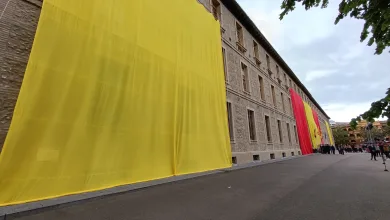 Bandera de Aragón en el Pignatelli