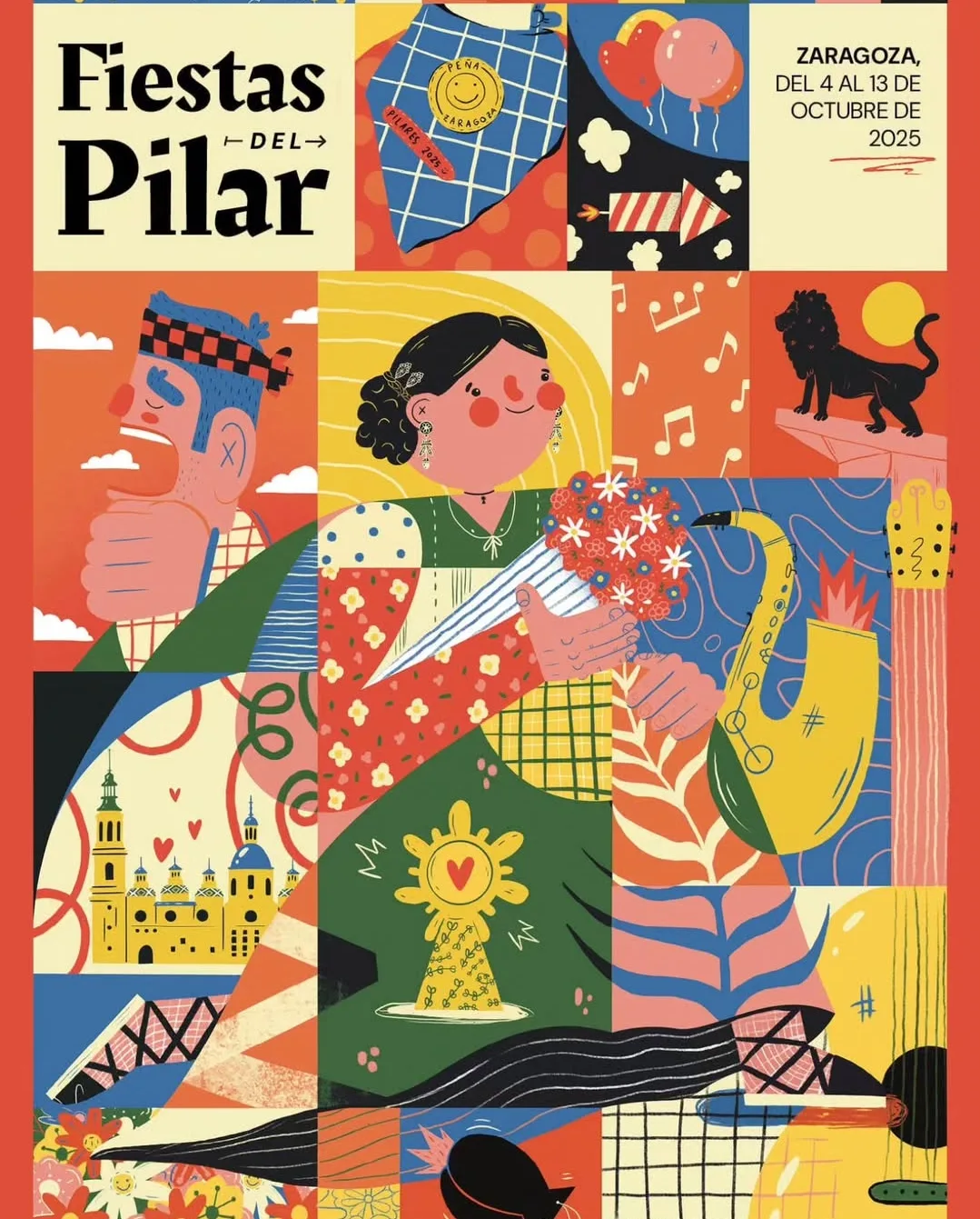 Cartel Fiestas Del Pilar 2025