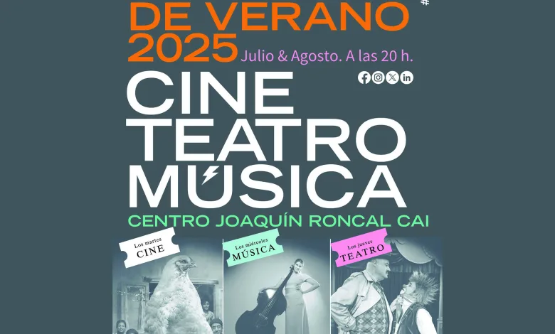 Noches De Verano 2025 Joaquín Roncal Noches De Verano En El Joaquín Roncal 2025 Programación Zaragozala Qué Hacer En Zaragoza