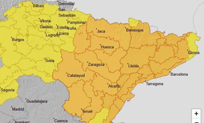 Ampliado El Aviso Naranja Por Lluvias Y Tormentas a Cinco Villas Para Hoy Zaragozala Qué Hacer En Zaragoza