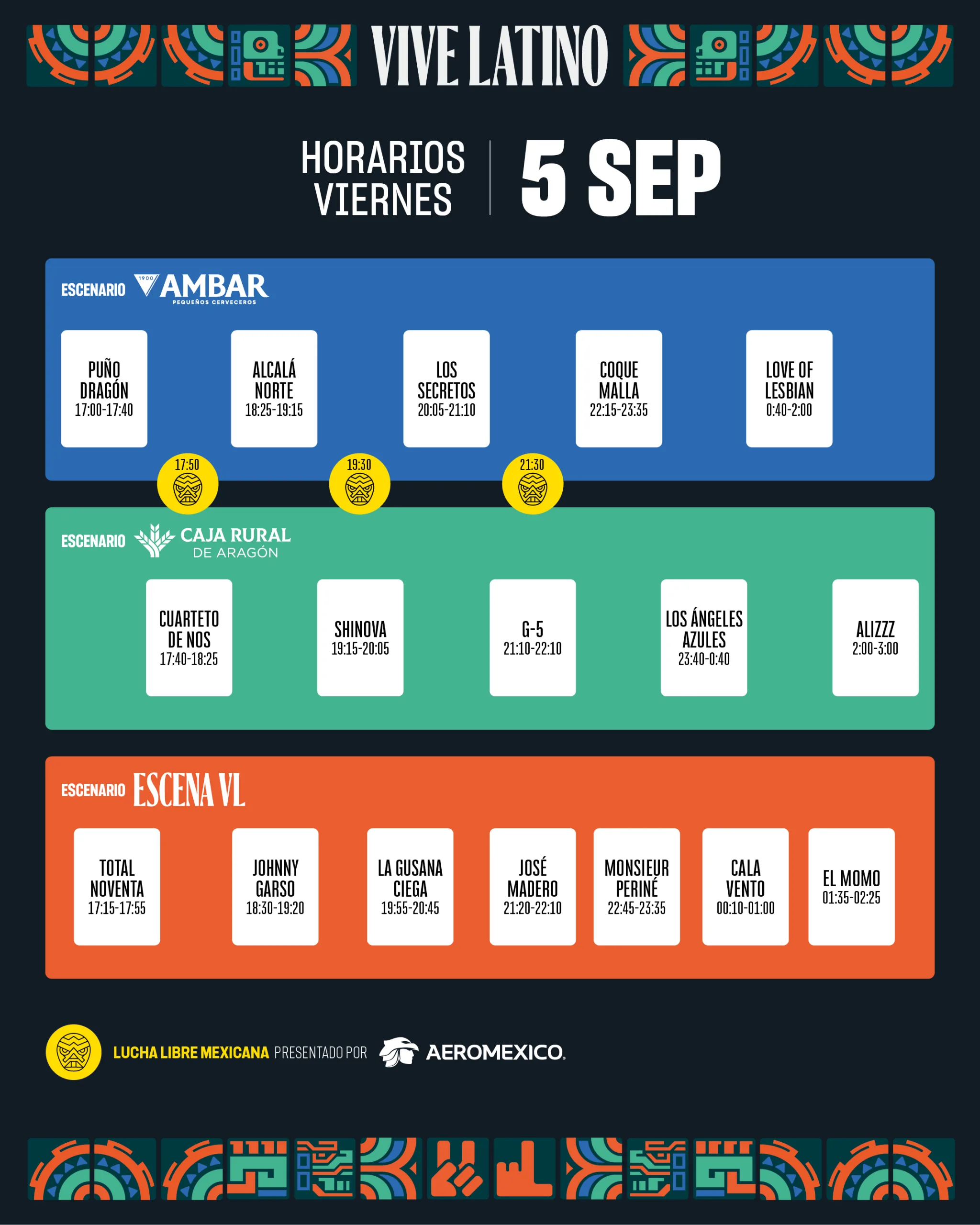 Vive Latino Zaragoza 2025 Viernes 5 De Septiembre Zaragozala Qué Hacer En Zaragoza
