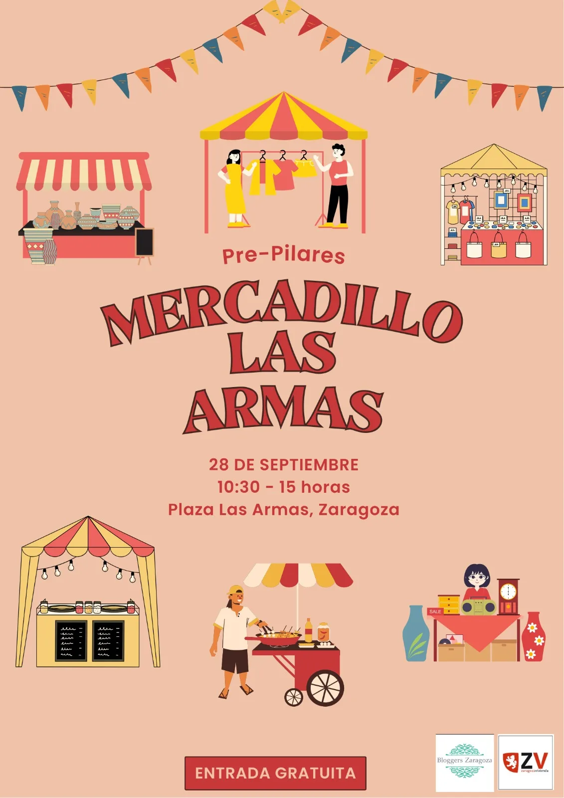  Mercadillo De Las Armas Prepirales En Zaragoza Zaragozala   Qué Hacer En Zaragoza