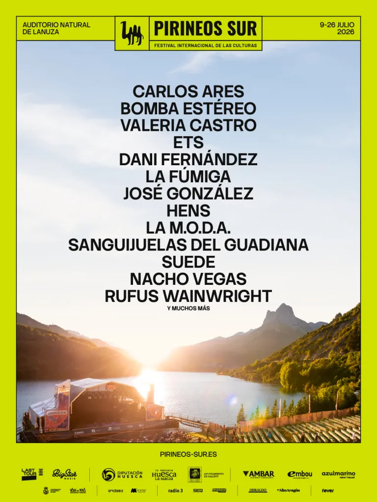 Pirineos Sur 2026 Cartel De Pirineos Sur 2026 Artistas Y Conciertos Zaragozala   Qué Hacer En Zaragoza