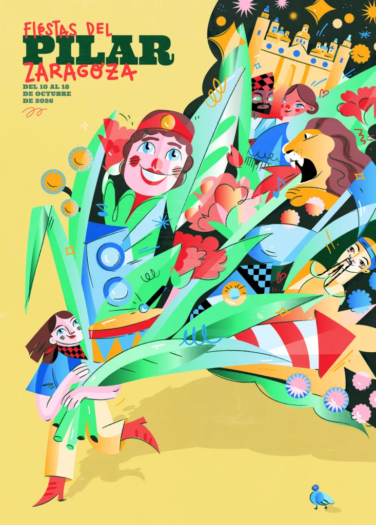 Este Es El Cartel De Las Fiestas Del Pilar 2026 En Zaragoza Zaragozala Qué Hacer En Zaragoza