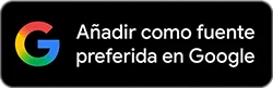 Botón con el logo de Google para añadir como fuente preferida en Google