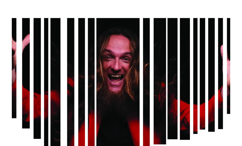 Poster for Pepe Lirrojo Featuring a Barcode style Overlay Revealing a Joyful Man with Long Hair Beneath Wearing Red Spanish Tagline Below Zaragoza Qué Hacer En Zaragoza Zaragozala Qué Hacer En Zaragoza