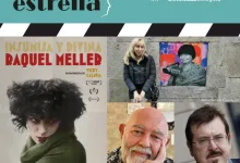 Poster for la Buena Estrella Featuring a Collage of Film Images and Portrait Photos with Zaragoza University Logos at the Top on a Teal Banner Inviting Event Visuals Zaragozala | Agenda Cultural Ocio Y Planes En Zaragoza Zaragozala   Qué Hacer En Zaragoza