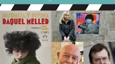 Poster for la Buena Estrella Featuring a Collage of Film Images and Portrait Photos with Zaragoza University Logos at the Top on a Teal Banner Inviting Event Visuals La Buena Estrella Proyecta Raquel Meller Insumisa Y Divina Zaragozala   Qué Hacer En Zaragoza