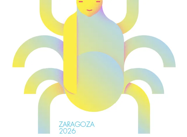Poster for loading Verano with an Abstract Yellow blue Spider like Figure Zaragoza 2026 Film Cycle terror De Azúcar July 2august 27 Zaragoza Ayuntamiento Logos Zaragozala | Agenda Cultural Ocio Y Planes En Zaragoza Página 1350 Zaragozala Qué Hacer En Zaragoza