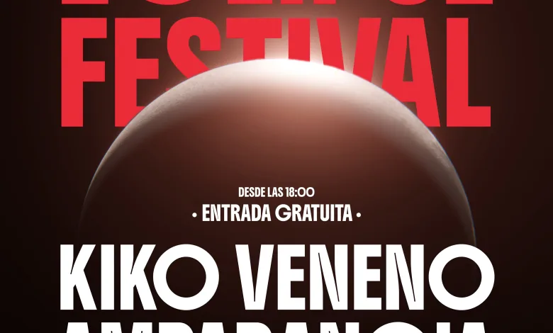 Cartel Promocional Del Eclipse Festival Fecha 12 Agosto 2026 Y Entrada Gratuita Con Kiko Veneno Como Cabeza De Cartel En Teruel Festival Eclipse Teruel 2026 Conciertos Y Evento Gratis Zaragozala Qué Hacer En Zaragoza