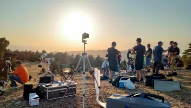 Visitantes Del Punto De Observación De Javalambre Momentos Previos Al Eclipse Eclipse En Aragón Más De 16500 Personas En Los Poga Zaragozala   Qué Hacer En Zaragoza