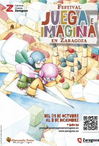 Cartel Del Festival Juega E Imagina Zaragoza 2026 Del 31 De Octubre Al 8 De Diciembre