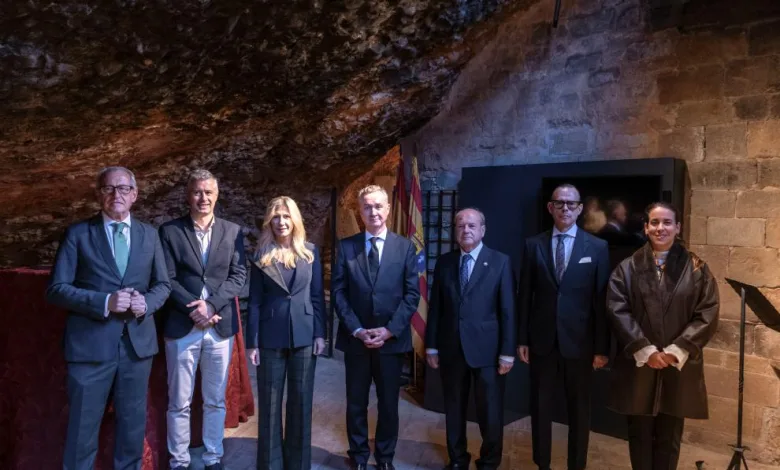 Autoridades En El Acto De Regreso De Los Restos Del Linaje Real De Aragón a San Juan De La Peña Foto Fabián Simón
